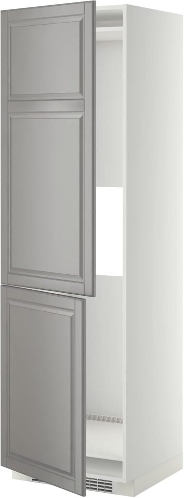 ProTuning METOD Hi cab f fridge or freezer w 2 drs, white/Bodbyn grey, 60x60x200 cm