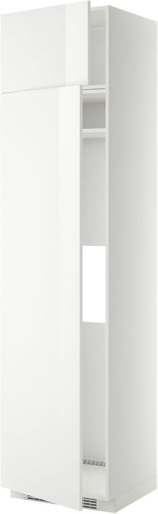 ProTuning METOD Hi cab f fridge or freezer w 2 drs, white/Ringhult white, 60x60x240 cm