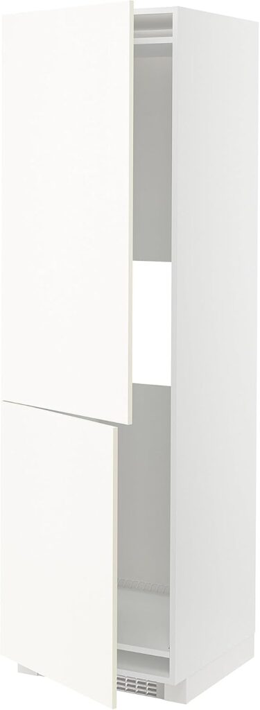 ProTuning METOD Hi cab f fridge or freezer w 2 drs, white/Vallstena white, 60x60x200 cm