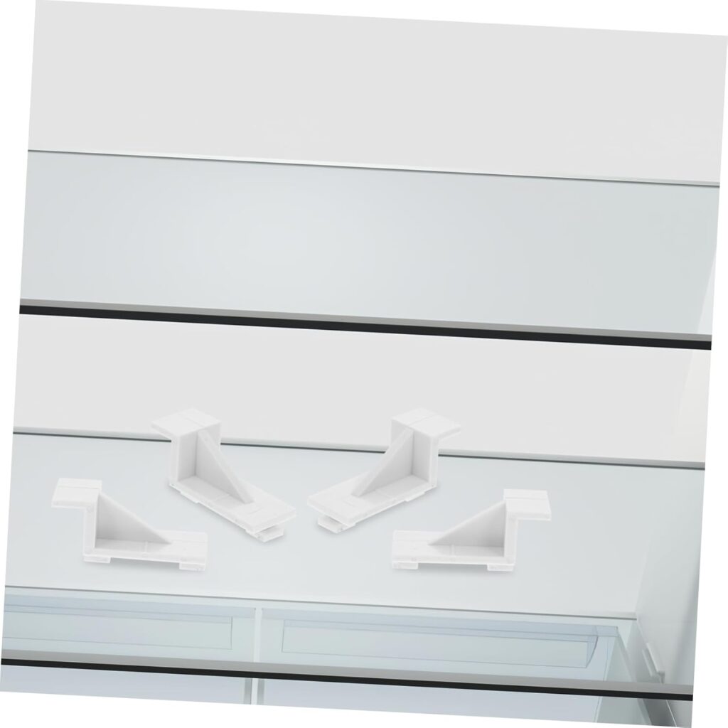 10pcs Plastic Snap Hook for Refrigerator Shelf Clips Freezer Shelf Clip Organizer Refrigerator Divider Plastic Fixer for Shelving