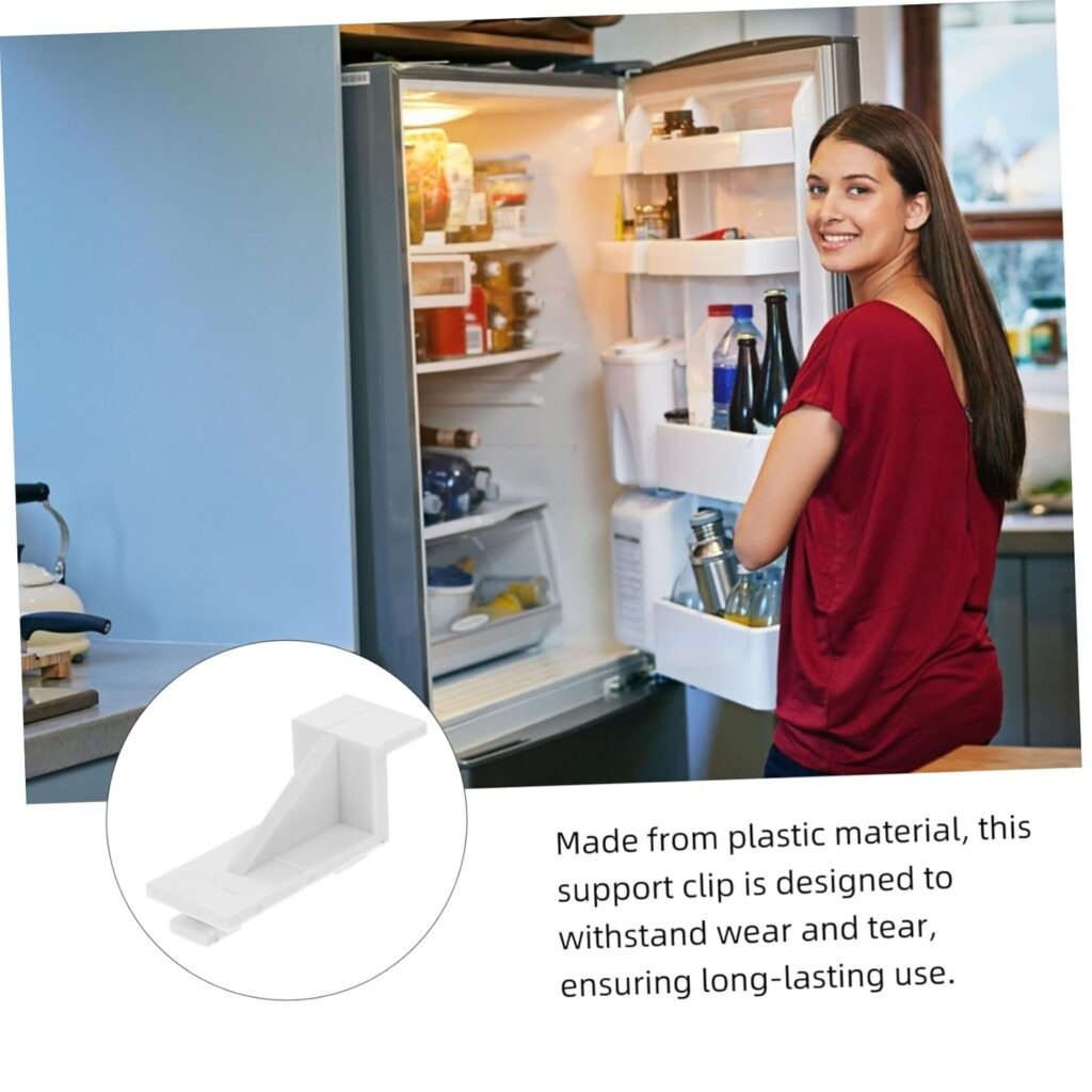 10pcs Plastic Snap Hook Shelf Clips Refrigerator Freezer Shelf Fixing Clips Divider for Shelving Fridge and Freezer Parts