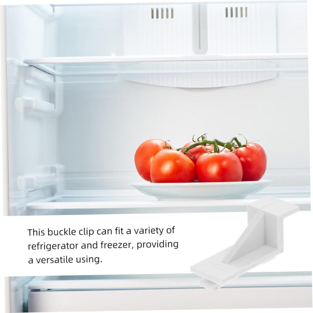 10pcs Plastic Snap Hook Shelf Clips Refrigerator Freezer Shelf Fixing Clips Divider for Shelving Fridge and Freezer Parts