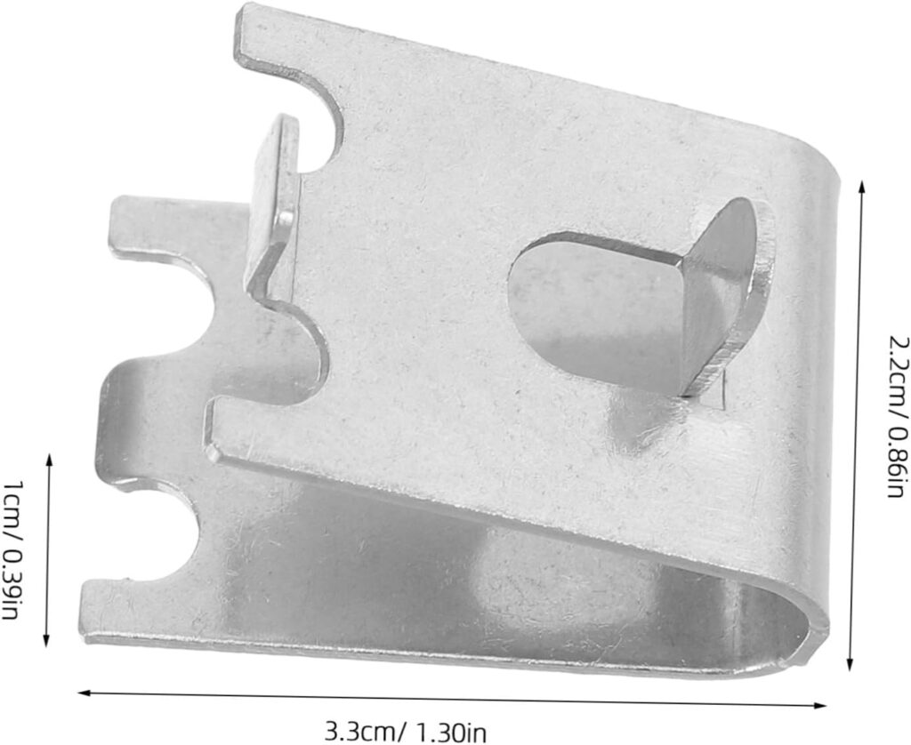 4pcs Stainless Steel Adjustable Shelf Hooks Refrigeration Partition Clips Fridge Shelf Support Brackets for Freezer and Refrigerator Shelving Replacement          [Energy Class A]