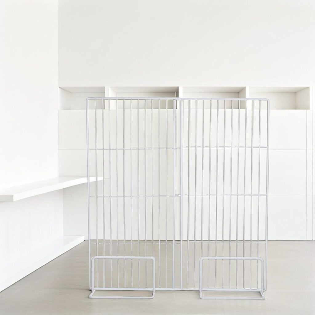 Adjustable Refrigerator Storage Divider Wire Rack Cold-Resistant Organizer Shelf for Household Fridge and Freezer Anti-Slip Design for Secure Food Storage Expandable Partition