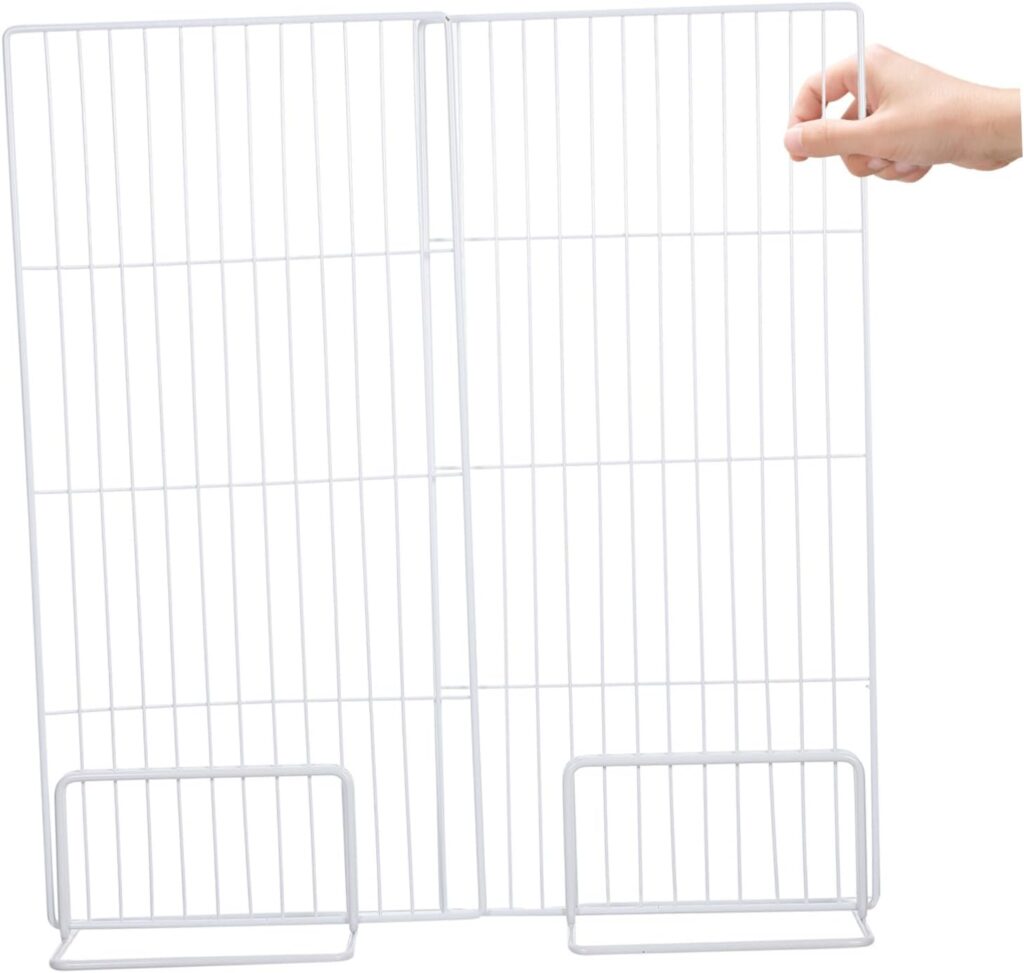 Adjustable Wire Freezer Shelf Dividers for Refrigerator Cold-Resistant Iron Organizer Rack with Single-Sided Mesh Design for Clear Food Separation and Easy Cleaning in Home and Adjustable Wire Freezer Shelf Dividers for Refrigerator Cold-Resistant Iron Organizer Rack with Single-Sided Mesh Design for Clear Food Separation and Easy Cleaning in Home and