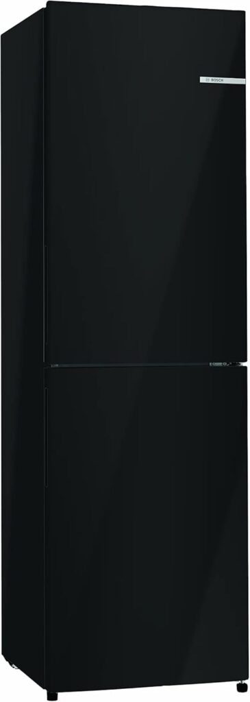 Bosch Home  Kitchen Appliances KGE49AICAG Serie 6 Freestanding Fridge Freezer with Easy Clean and VitaFresh, 201cm Low Frost, 419L capacity, 70cm XL wide, Inox          [Energy Class C]