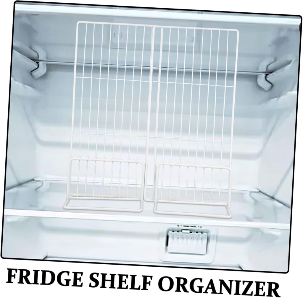 Cabilock Freezer Partition Plastic Fridge Shelf Divider Organizer for Efficient Storage Use As Refrigerator Divider in Freezer Fridge Storage