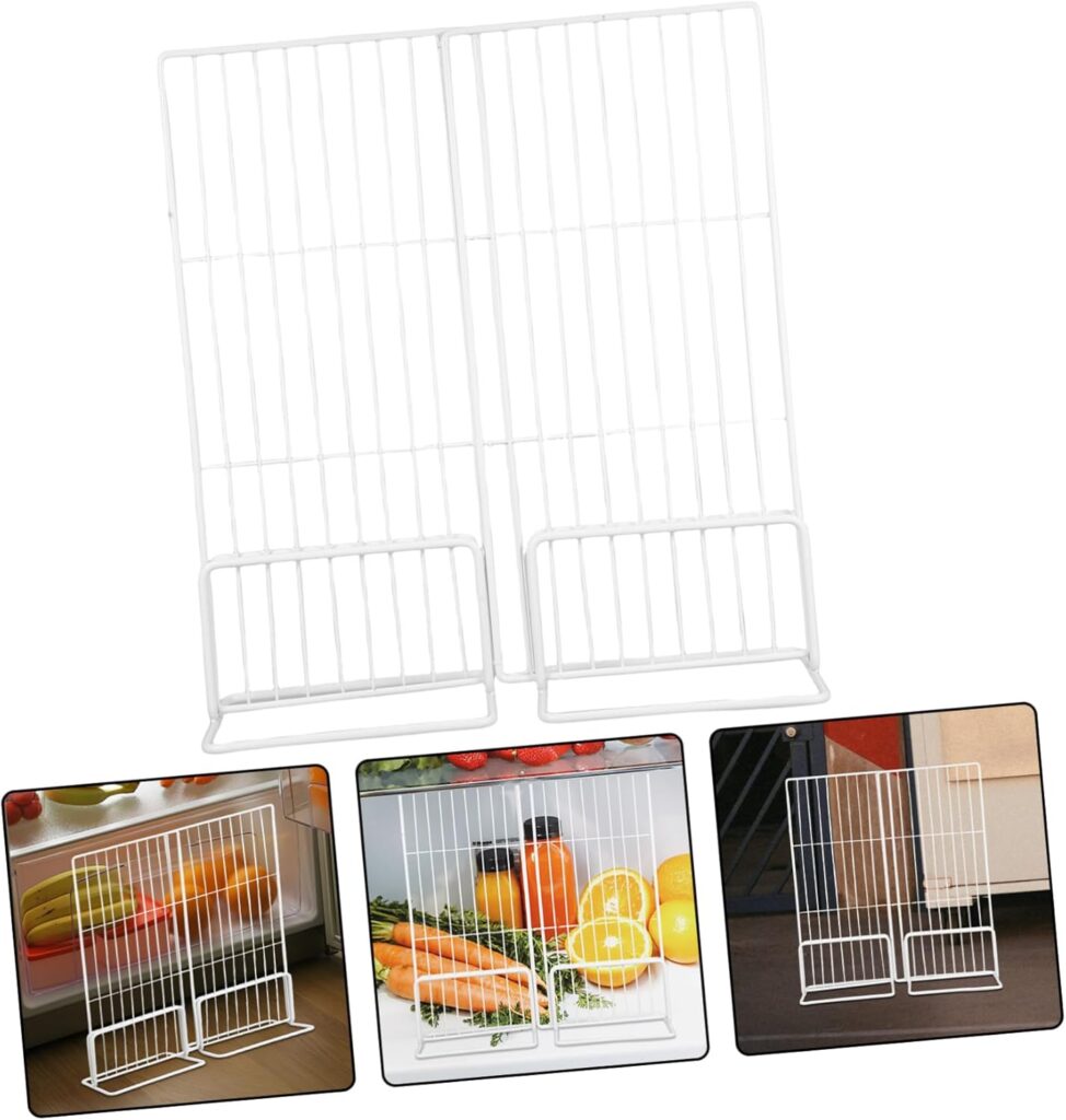 Cabilock Freezer Partition Plastic Fridge Shelf Divider Organizer for Efficient Storage Use As Refrigerator Divider in Freezer Fridge Storage
