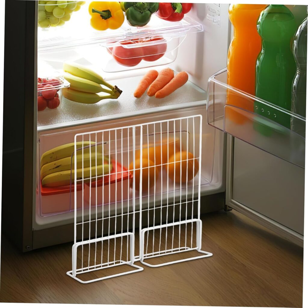 Cabilock Freezer Partition Plastic Fridge Shelf Divider Organizer for Efficient Storage Use As Refrigerator Divider in Freezer Fridge Storage