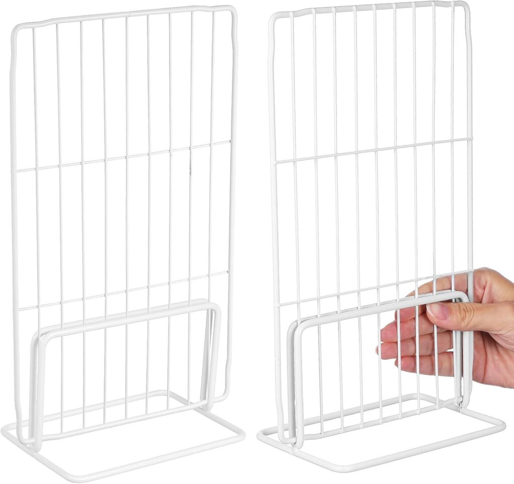 CHILDWEET Iron Mesh Refrigerator Divider 2pcs Adjustable Freezer Separator for Home and Restaurant Storage CHILDWEET Iron Mesh Refrigerator Divider 2pcs Adjustable Freezer Separator for Home and Restaurant Storage