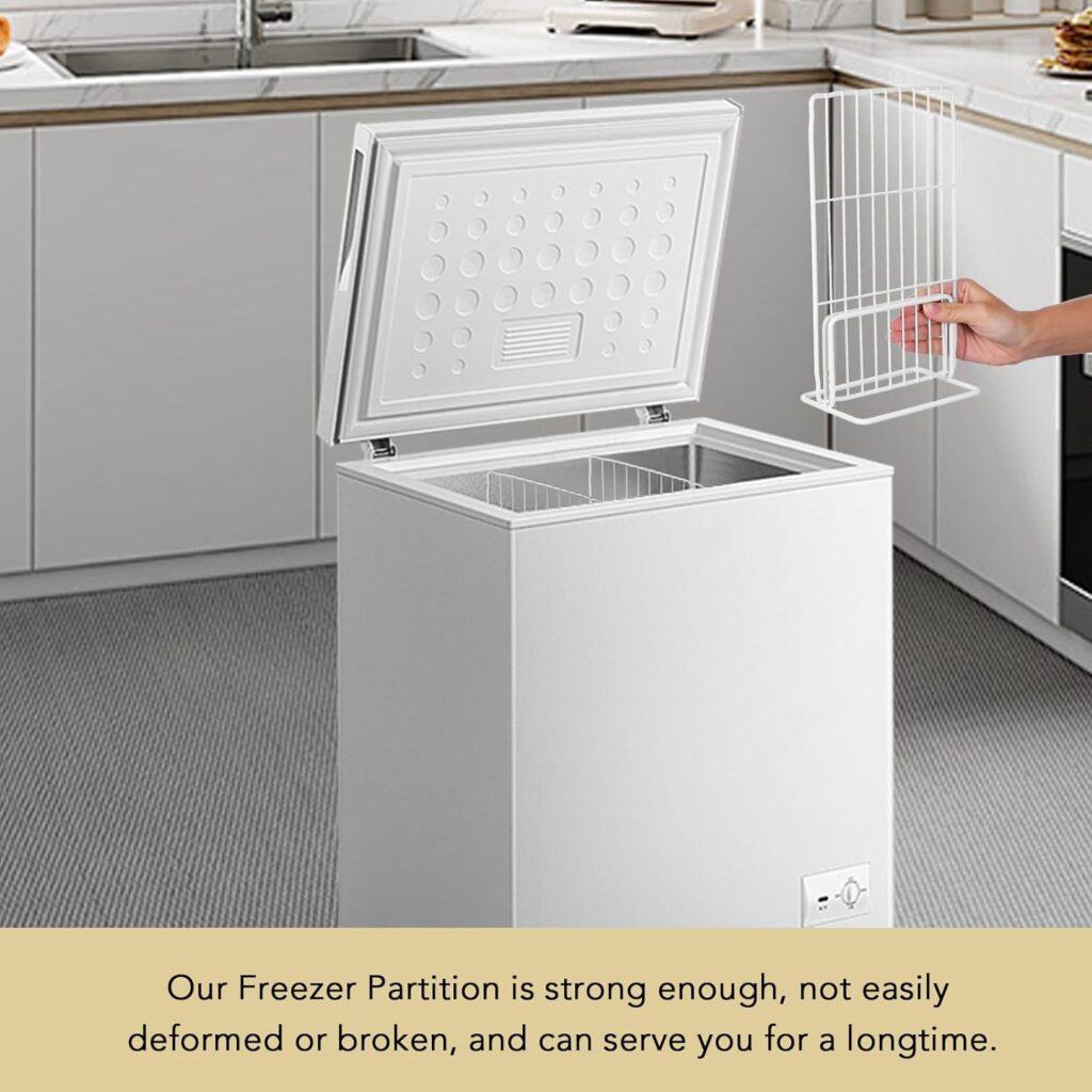 CHILDWEET Iron Mesh Refrigerator Divider 2pcs Adjustable Freezer Separator for Home and Restaurant Storage CHILDWEET Iron Mesh Refrigerator Divider 2pcs Adjustable Freezer Separator for Home and Restaurant Storage