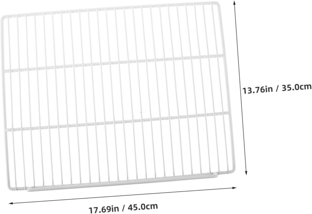 Ciieeo Heavy Duty Freezer Divider Shelf Mesh Wire Rack Fridge Partition Organizer with Hollow Sturdy Design for Supermarkets Restaurants and Home Kitchens Easy to Clean Refrigerator