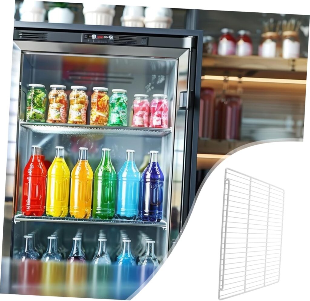 Ciieeo Heavy Duty Freezer Divider Shelf Mesh Wire Rack Fridge Partition Organizer with Hollow Sturdy Design for Supermarkets Restaurants and Home Kitchens Easy to Clean Refrigerator