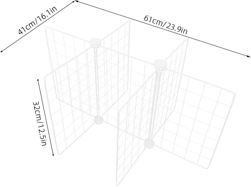 Freezer Storage Divider Rack Metal Shelf Organizer 6-Grid Wire Partition for Chest Freezer Kitchen Cabinet Food Separation and Refrigerator Compartment Organizer          [Energy Class A]