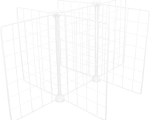 Freezer Storage Divider Rack 6-Grid Wire Partition review