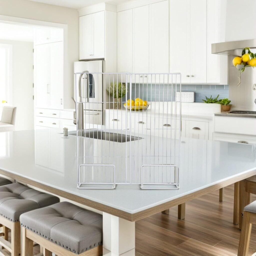 Freezer Wire Partition Shelf Divider Adjustable Iron Mesh Organizer for Chest Freezer Storage Single-Sided Cold-Resistant Structure for Efficient Food Categorization Freezer Wire Partition Shelf Divider Adjustable Iron Mesh Organizer for Chest Freezer Storage Single-Sided Cold-Resistant Structure for Efficient Food Categorization