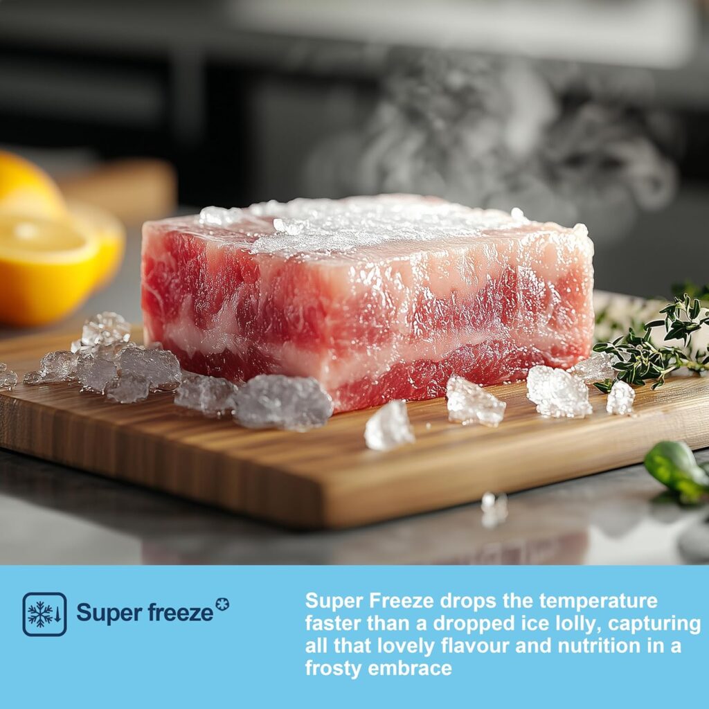 Fridgemaster MS83430EB Freestanding Slim American Side by side Door Fridge Freezer 441L, Total No Frost, Inverter compressor, Black, 83.2x178.0cm, Energy Rating E           [Energy Class E]