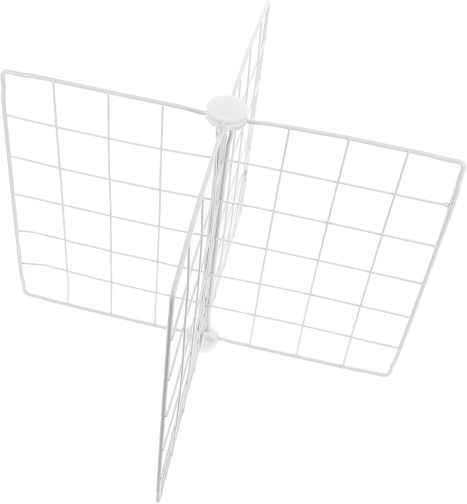 Happyyami Freezer Organizer Divider Iron Wire Storage Basket Adjustable Partition Grid for Efficient Fridge and Freezer Space Management