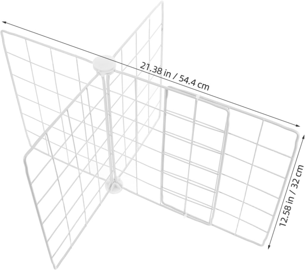 Happyyami Freezer Organizer Divider Iron Wire Storage Basket Adjustable Partition Grid for Efficient Fridge and Freezer Space Management