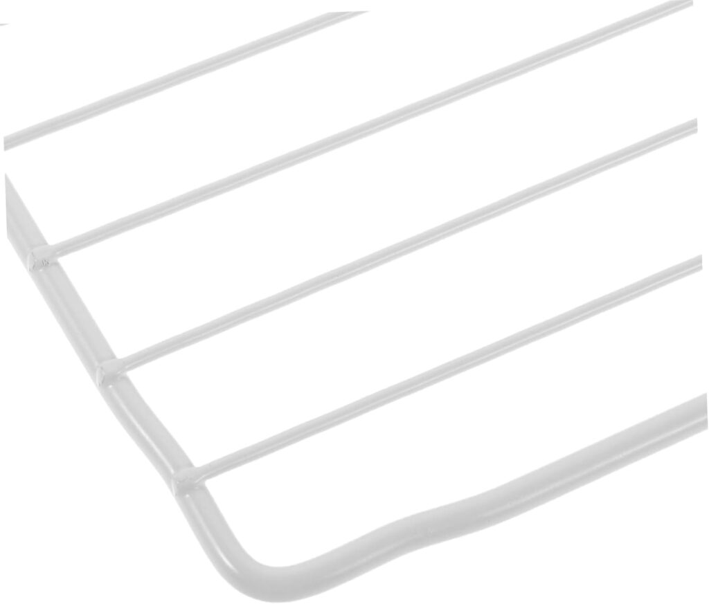 Hohopeti 2 Pcs Freezer Shelf Replacement Iron Wire Racks White Coated Refrigerator Organizer Divider Shelving for Commercial and Home Use Space-saving Vertical Storage with Easy           [Energy Class A]