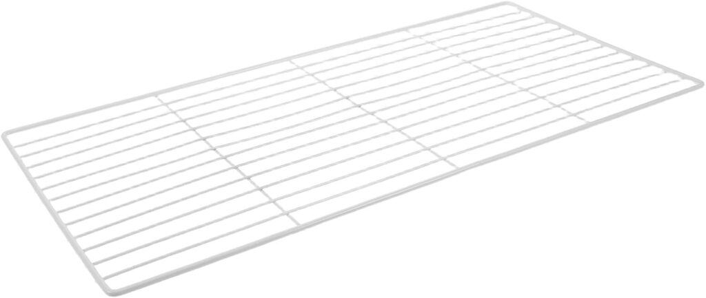 Hohopeti Freezer Shelf Refrigerator White Wire Grid Freezer Separator Divider Storage Rack Cooler Separator Inserts Storage Shelf Rack Metal Divider           [Energy Class A]