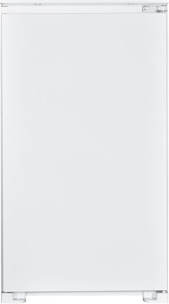 HYE 54cm In-column Integrated Larder Fridge – 129L White built-in Larder Refrigerator, Adjustable Shelves, Quiet 39dB – under counter Fridge - RF01BIUC129W01           [Energy Class E]