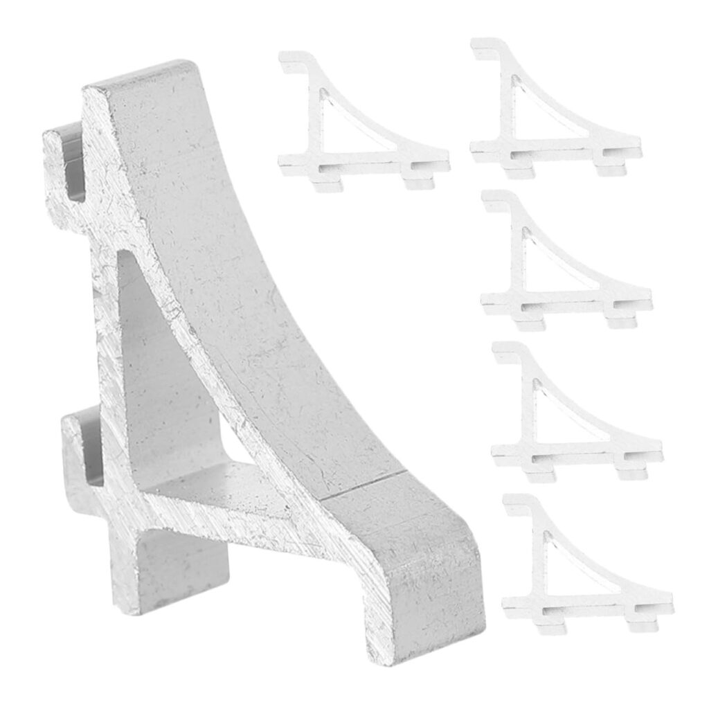 Mikinona 6pcs Shelf Clips for Refrigerator Cooler Door Shelf Support Small Aluminum Clips Shelving Divider Fridge and Freezer Parts Mikinona 6pcs Shelf Clips for Refrigerator Cooler Door Shelf Support Small Aluminum Clips Shelving Divider Fridge and Freezer Parts