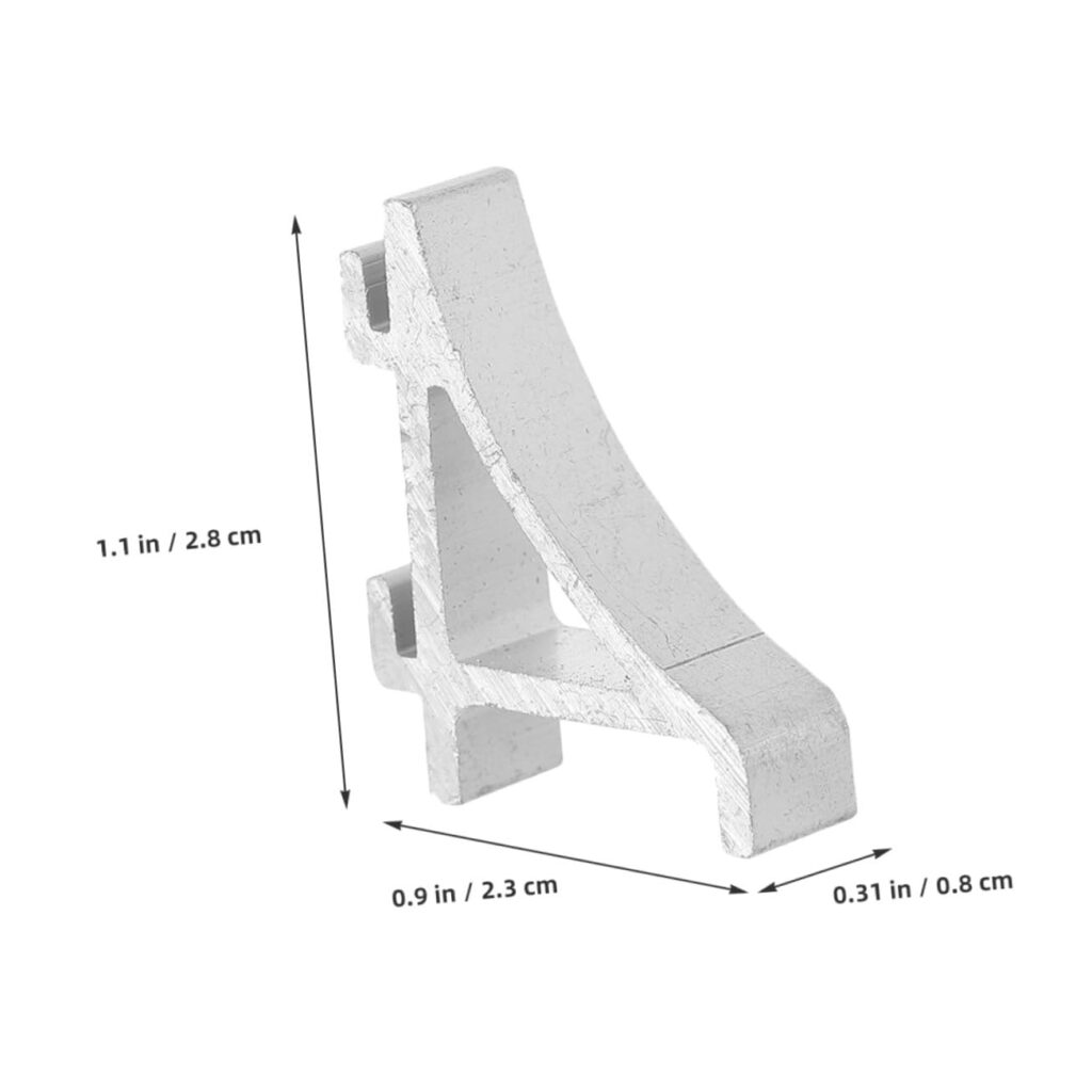 Mikinona 6pcs Shelf Clips for Refrigerator Cooler Door Shelf Support Small Aluminum Clips Shelving Divider Fridge and Freezer Parts Mikinona 6pcs Shelf Clips for Refrigerator Cooler Door Shelf Support Small Aluminum Clips Shelving Divider Fridge and Freezer Parts