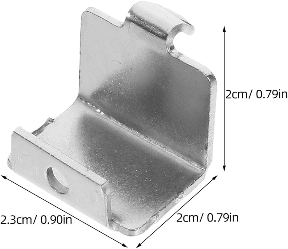 NOLITOY 10pcs Stainless Steel Adjustable Refrigerator Shelf Clips Fridge Support Bracket Hooks Fit Metal Freezer Divider Holders for Efficient Space Management