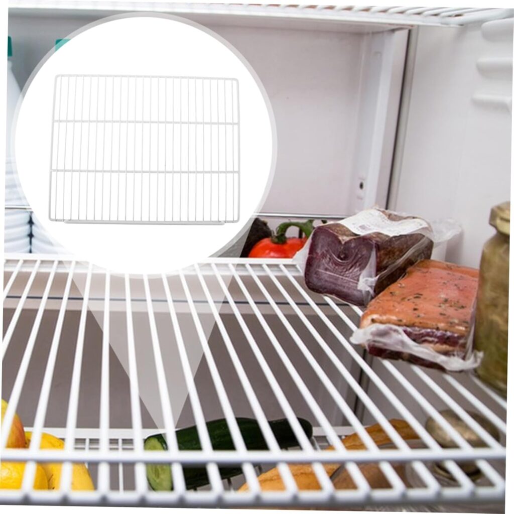 OUNONA Replacement Refrigerator Shelf Heavy Duty Metal Wire Mesh Shelf Organizer Divider for Fridge Freezer Supermarket Retail Store OUNONA Replacement Refrigerator Shelf Heavy Duty Metal Wire Mesh Shelf Organizer Divider for Fridge Freezer Supermarket Retail Store