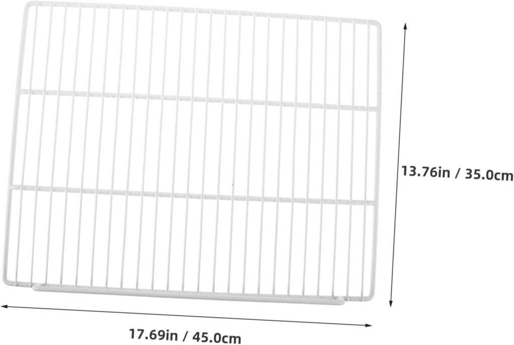 OUNONA Replacement Refrigerator Shelf Heavy Duty Metal Wire Mesh Shelf Organizer Divider for Fridge Freezer Supermarket Retail Store OUNONA Replacement Refrigerator Shelf Heavy Duty Metal Wire Mesh Shelf Organizer Divider for Fridge Freezer Supermarket Retail Store