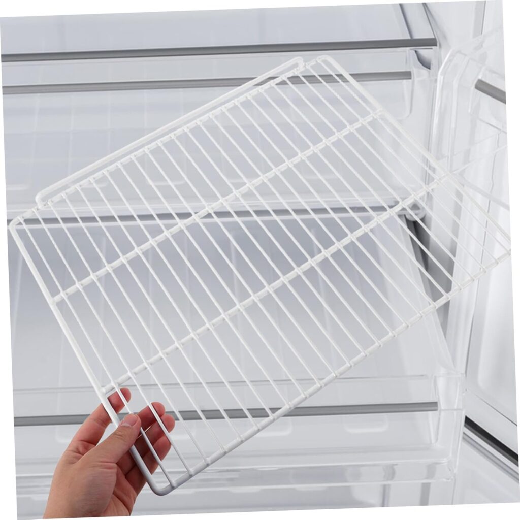 OUNONA Replacement Refrigerator Shelf Heavy Duty Metal Wire Mesh Shelf Organizer Divider for Fridge Freezer Supermarket Retail Store OUNONA Replacement Refrigerator Shelf Heavy Duty Metal Wire Mesh Shelf Organizer Divider for Fridge Freezer Supermarket Retail Store