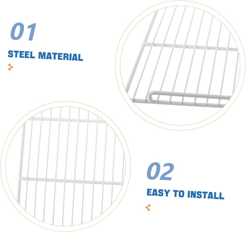 Refrigerator Shelves Replacement Metal Wire Mesh Shelf for Freezer Fridge Organizer Divider Board Fits Refrigerator Models
