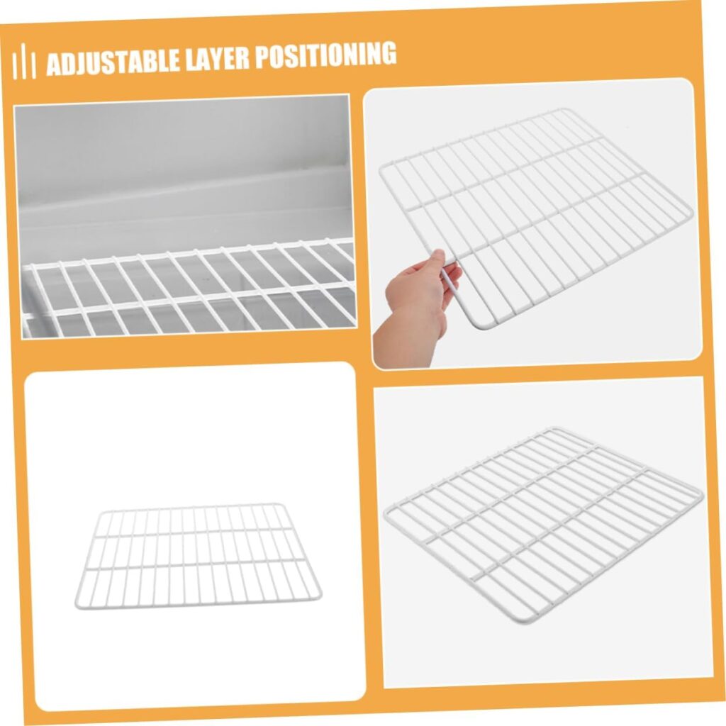 Refrigerator Wire Dividers Organizer Metal Shelf Partition 49x38cm Iron Freezer Separator Grid for Fridge Storage and Commercial Display Shelving Refrigerator Wire Dividers Organizer Metal Shelf Partition 49x38cm Iron Freezer Separator Grid for Fridge Storage and Commercial Display Shelving