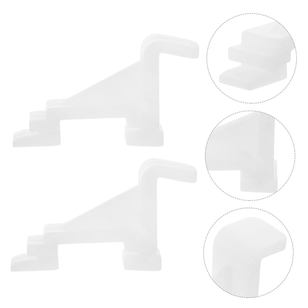 ULTECHNOVO 10pcs Plastic Snap Hooks for Fridge Freezer Shelf Clips Refrigerator Shelf Divider Clip for Shelving