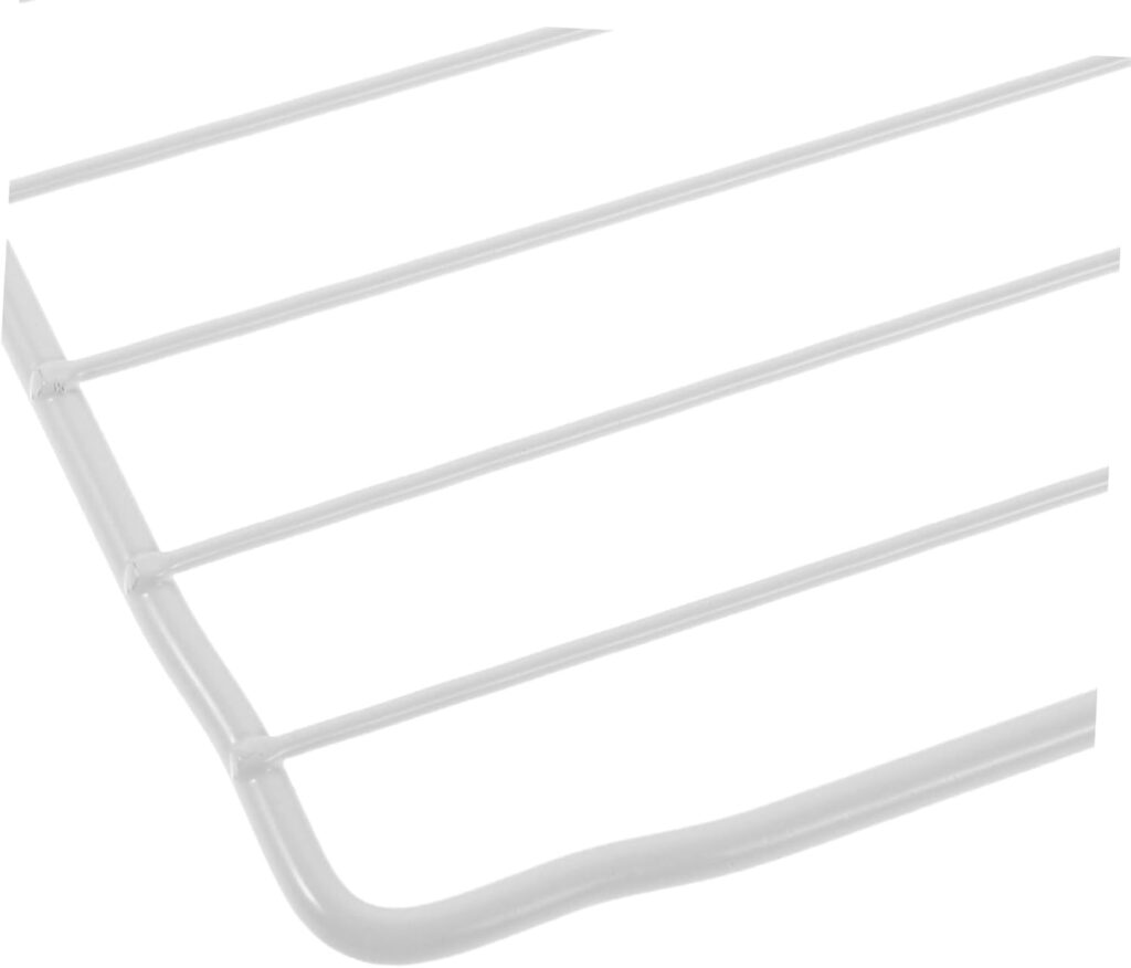 Yardenfun 2 Pcs Fridge Wire Shelves Organizer White Coated Iron Replacement Racks for Commercial Freezer and Refrigerator Metal Storage Shelving for Easy Access and Flexible Fit          [Energy Class A]