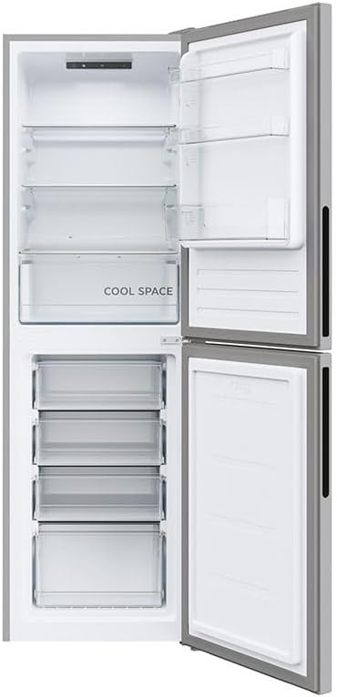 HVT3CLECKIHS H Fridge 300-55cm Wide - 50/50 Split - 252 Litre Capacity - Low Frost - Four Freezer Drawers - Silver Freestanding Fridge Freezer          [Energy Class E]