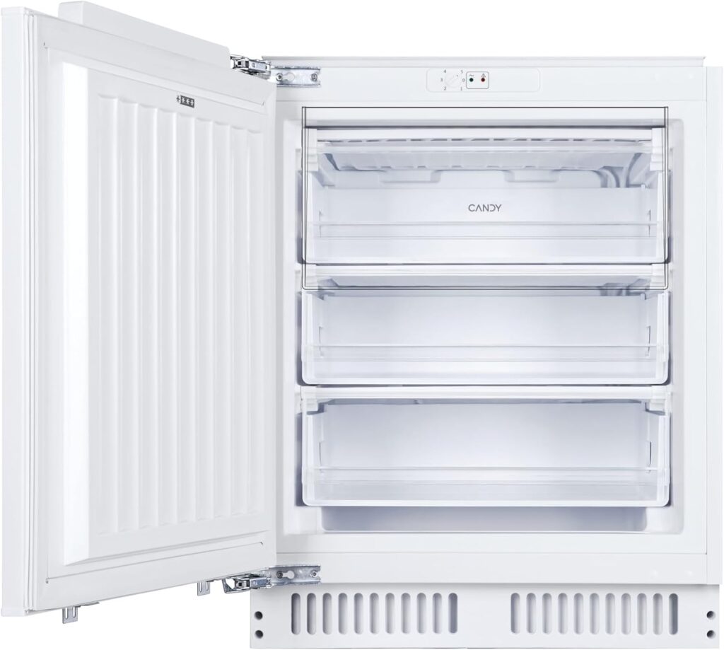 CANDY CM4SE68EWK Integrated Under Counter Fridge With Icebox 111L Total Capacity, White, E Rated          [Energy Class E]