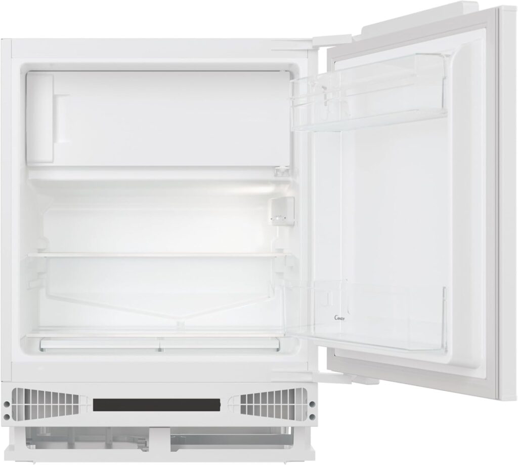 CANDY CM4SE68EWK Integrated Under Counter Fridge With Icebox 111L Total Capacity, White, E Rated          [Energy Class E]