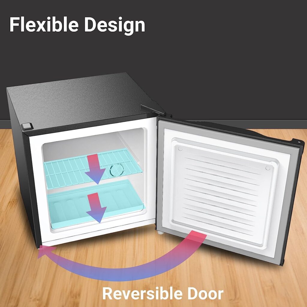 CHiQ CSD31D4EU, Mini Freezer, Small Freezer with 31L, 4 Star Freezing,12-Year Warranty on The Compressor,Adjustable Temperature Control          [Energy Class E]