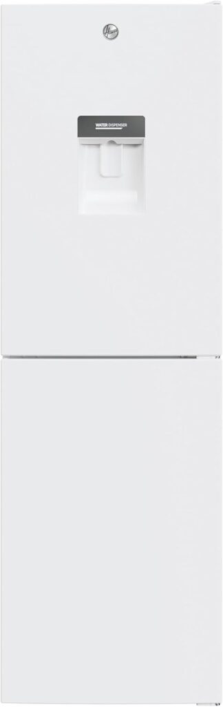 Hoover H-FRIDGE 300 Freestanding Fridge Freezer 50/50, 2 Doors, Low Frost Technology, E Class, 252L Total Capacity, Internal Display, Integrated Handle, White, 54.5x55x176 cm - HOCT3L517EWK-1          [Energy Class E]