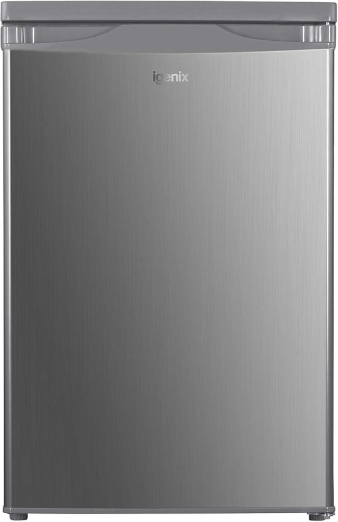 Igenix IG355B Freestanding Under Counter Freezer with 3 Large Drawers, Reversible Door, 88 Litre Freezer Capacity, 55 cm Wide, Black          [Energy Class F]