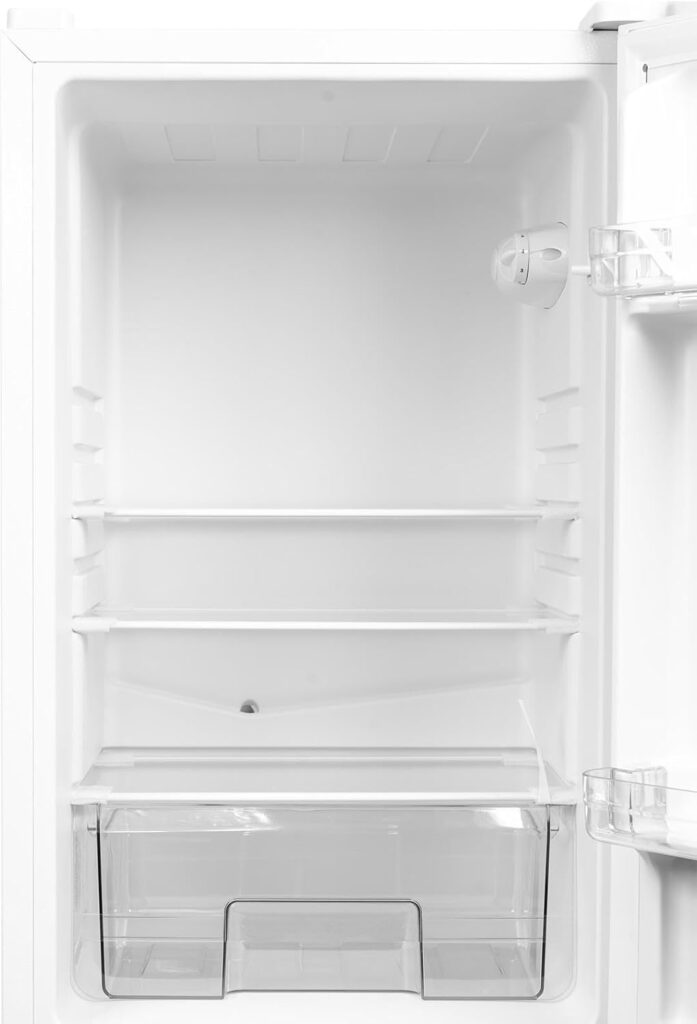 SIA SFF1490W 60/40 Split Freestanding 153L Combi Fridge Freezer with 4* Freezer Compartment in White, Includes 2 Years Parts  Labour Warranty          [Energy Class F]
