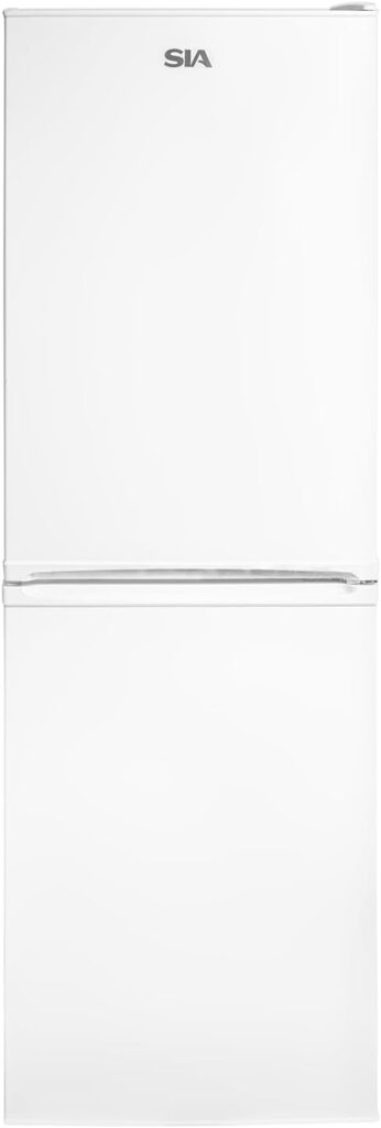 SIA SFF15050WE 50/50 Split Freestanding 149L Combi Fridge Freezer in White, Low Frost, 4* Freezer Compartment, E Rated, 2 Years Parts  Labour Guarantee          [Energy Class E]