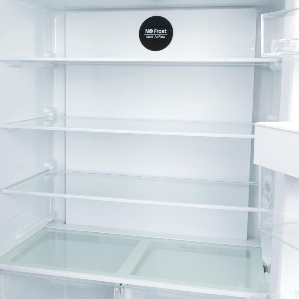 Willow WFF5050DX 254L Low Frost Fridge Freezer with Water Dispenser, 4* Freezer Rating, Mark-Proof Finish - Inox          [Energy Class E]