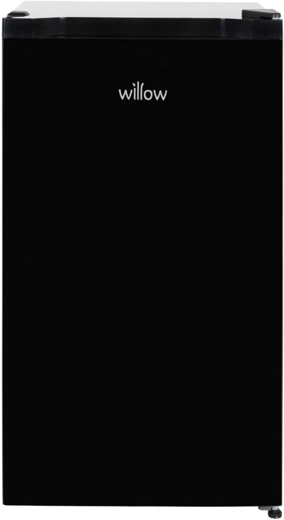 Willow WUCFZ48B 60L Undercounter Freezer - Recessed Handle, Reversible Door, 3 Drawers, Adjustable Thermostat, Mark-Proof Finish, 4* Freezer Rating, Easy Clean, Adjustable Feet - Black          [Energy Class E]